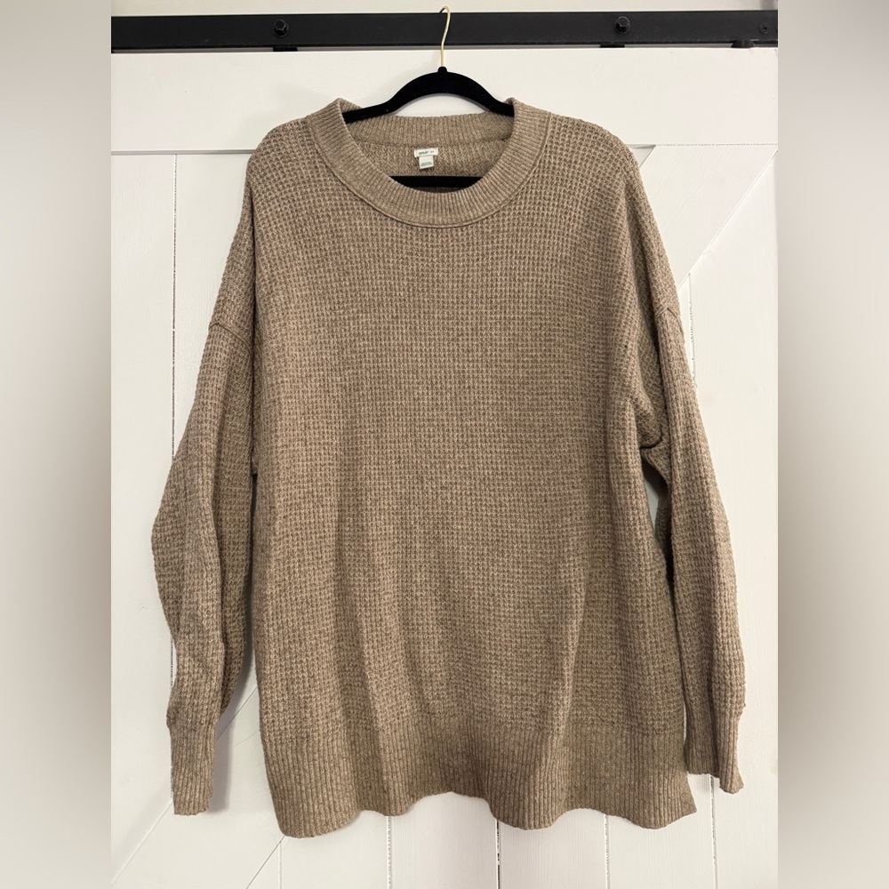Aerie Brown/Taupe Knit Sweater